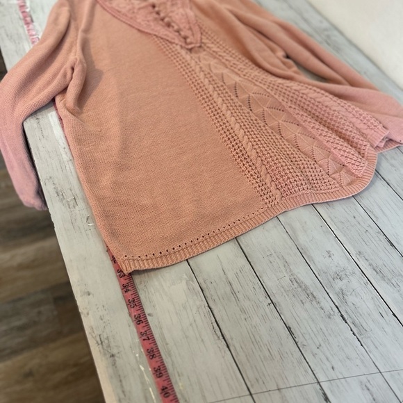 Roaman's Women's Sweater, Pink, 3X - Picture 9 of 10